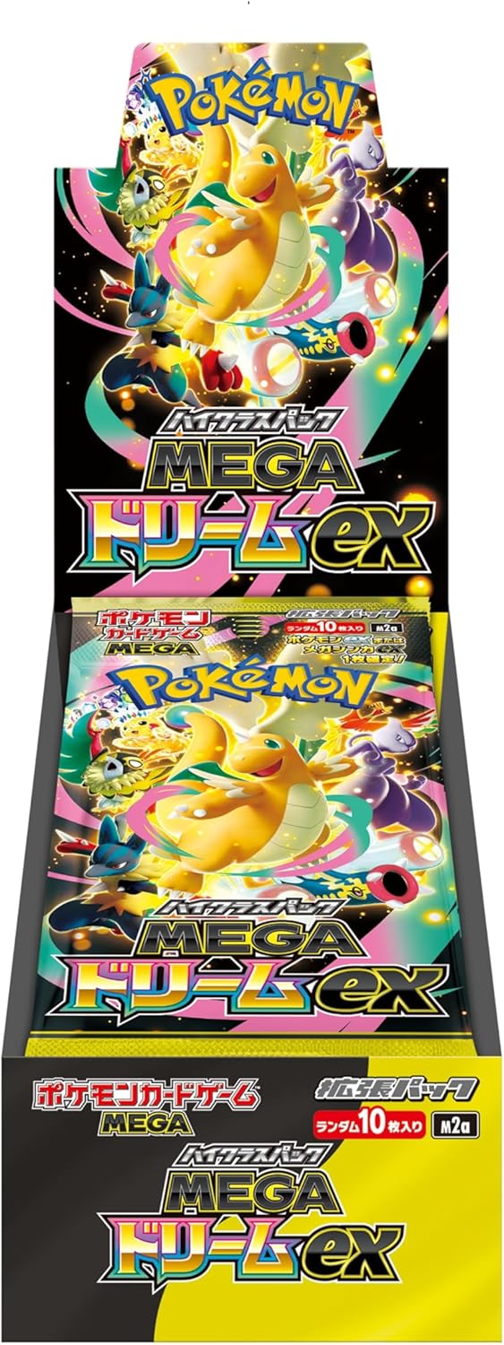 קלפי פוקימון TCG Pokemon Cards Game MEGA Dream ex Booster Box M2a  Japan