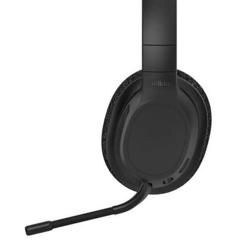  אוזניות אלחוטיות Belkin SoundForm Adapt Over-Ear Bluetooth עם מיקרופון וסוללה עד 65 שעות Belkin SoundForm Adapt AUD005BTBLK 