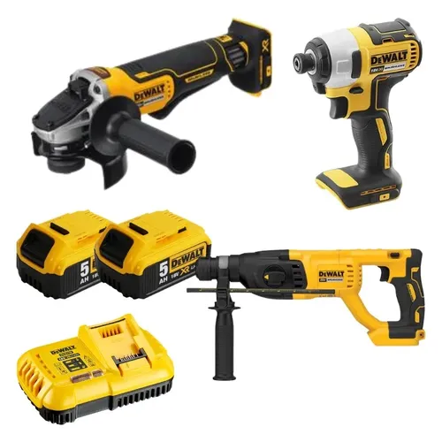 סט 3 כלים + שתי סוללות 5Ah דיוולט 887-133-405ZZ – סטים