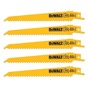 5 יחידות להבים למסור חרב לחיתוך עץ 152 מ"מ DEWALT