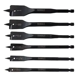 סט 6 מקדחי פרפר לעץ - מידות 9.5-25.5 מ"מ DEWALT
