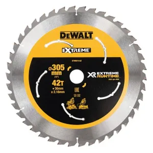 להב 305 מ"מ עם 42 שיניים לעץ DEWALT