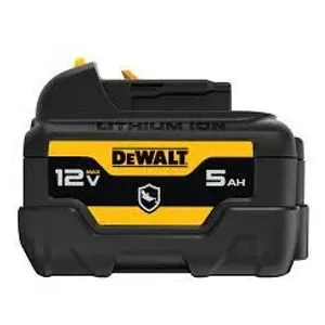 סוללה 12V 5AH עם חיווי עמיד בשמן DEWALT