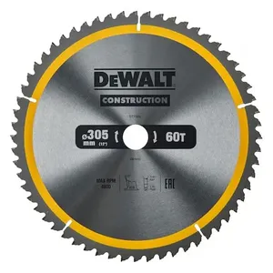 להב 305 מ"מ עם 60 שיניים לחיתוך עץ DEWALT