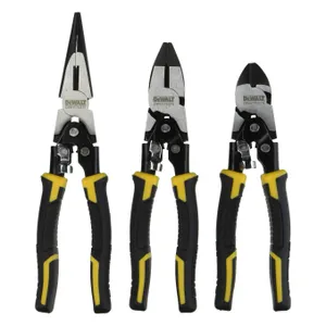 סט פלייר + פלייר שפיץ + קטר DEWALT