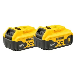 זוג סוללות ליתיום 18V 5Ah DEWALT