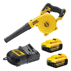 מפוח נטען 18V + שתי סוללות 5.0AH DEWALT