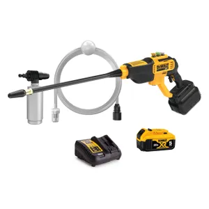 מכונת שטיפה נטענת 20V + סוללה 5.0AH DEWALT