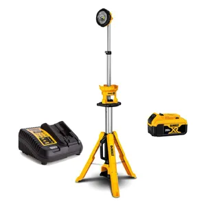 עמוד תאורה נטען 20V + סוללה 5.0AH DEWALT