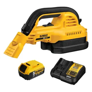 שואב אבק נייד רטוב/יבש 18V/20V + סוללה 5.0AH DEWALT