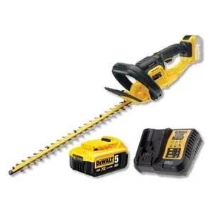 גוזם גדר חיה נטען 20V + סוללה 5.0AH DEWALT