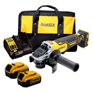 משחזת זווית "5 20V + שתי סוללות 5.0AH DEWALT
