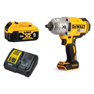 מפתח רטיטה "1/2 20V + סוללה 5AH DEWALT