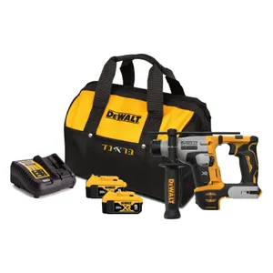 פטישון נטען 18V ללא פחמים + שתי סוללות 5.0AH DEWALT