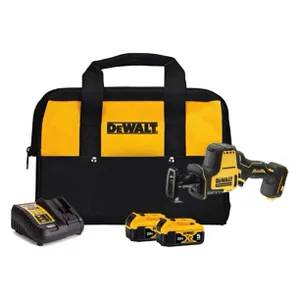 מסור חרב נטען 18V ללא פחמים + שתי סוללות 5.0AH DEWALT