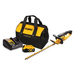 גוזם גדר נטען 20V + סוללה 5.0AH DEWALT
