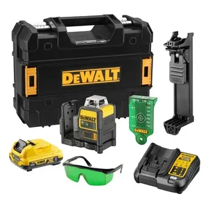 פלס לייזר ירוק 2 מעגלים 12V + סוללה 2.0AH DEWALT