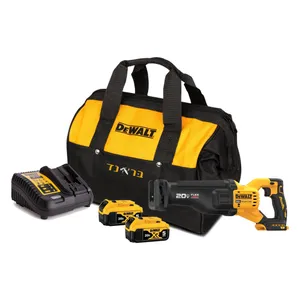 מסור חרב נטען 20/54V ללא פחמים + שתי סוללות 5.0AH DEWALT