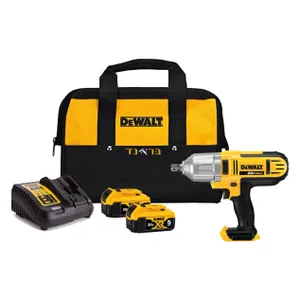 מפתח אימפקט/רטיטה "1/2 20V + שתי סוללות 5.0AH DEWALT