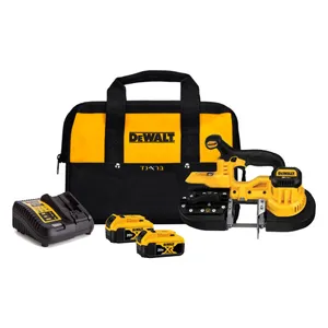 מסור סרט 18V + שתי סוללות 5AH DEWALT