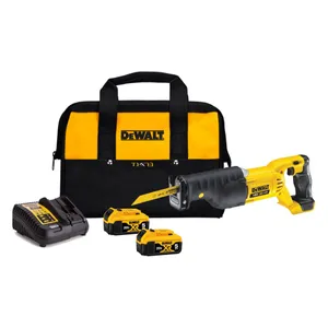מסור חרב נטען 18V + שתי סוללות 5.0AH DEWALT