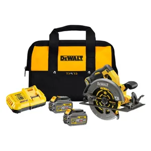 מסור עגול נטען 54V + שתי סוללות 6.0AH DEWALT