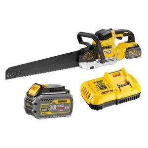 מסור אליגטור בראשלס נטען 54V + שתי סוללות 6.0AH DEWALT
