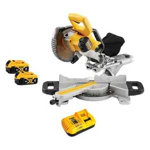 מסור גרונג + פנדל נטען 18V + שתי סוללות 4.0AH DEWALT