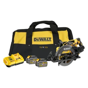 מסור עגול נטען 54V + שתי סוללות 6.0AH DEWALT