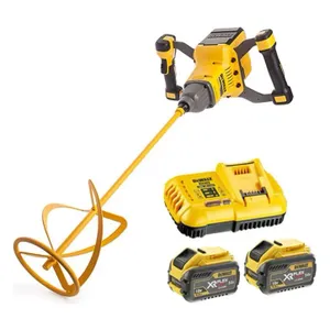 מערבל צבע נטען 54V + שתי סוללות 9.0AH DEWALT
