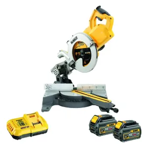 מסור פנדל "10 נטען 54V + שתי סוללות 6.0AH DEWALT