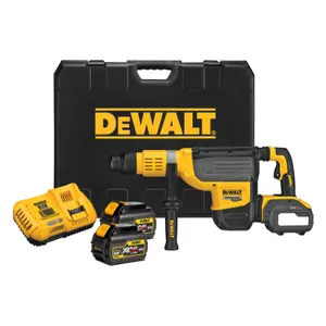 פטיש חציבה בראשלס נטען 54V + שתי סוללות 6.0AH DEWALT