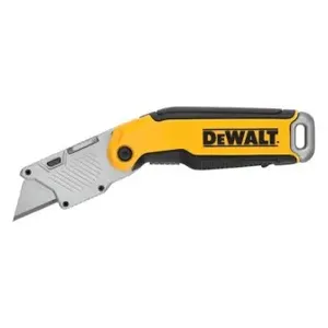 סכין טרפז מתקפלת ממתכת עם מחסנית + 3 להבים DEWALT