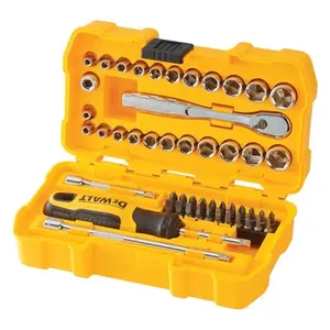 סט וביטים ובוקסות "1/4 עם 50 חלקים בקופסה קשיחה DEWALT