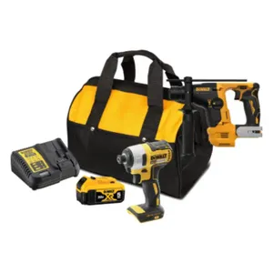 סט 18V מברגת אימפקט + פטישון DEWALT