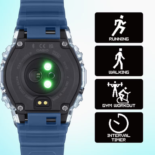 CASIO GBX-H5600-2D סולארי מד דופק שעון ספורט מקצועי