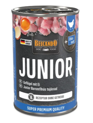בלקנדו Belcando – שימורי מזון כלבים – Junior 400 גר