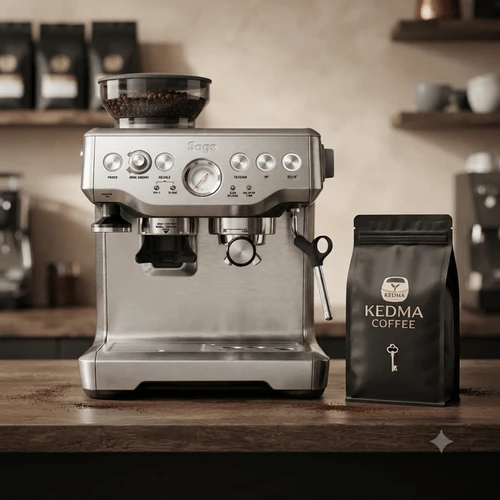 מכונת אספרסו עם מטחנה Sage Barista Express נירוסטה | SES875BSS