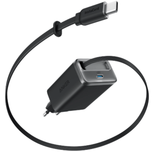 מטען קיר משולב כבל USB-C נשלף Anker Nano Charger 35W