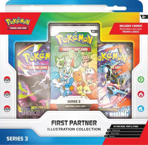 קלפי פוקימון מארז פירסט פרטנר סדרה 3 First Partner Illustration Collection (Series 3) - First Partner Collection 2026