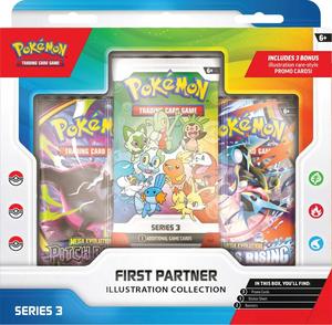 קלפי פוקימון מארז פירסט פרטנר סדרה 3 First Partner Illustration Collection (Series 3) - First Partner Collection 2026