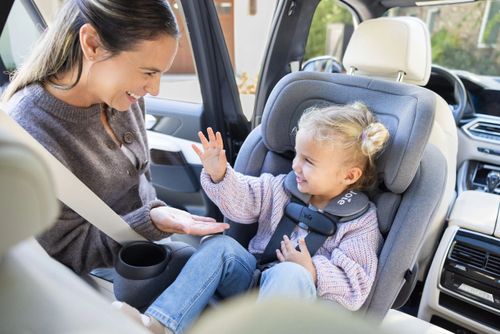 כיסא בטיחות משולב בוסטר ספרון אס איי Saffron SI All-in-One Convertible Car Seat - שחור Shale