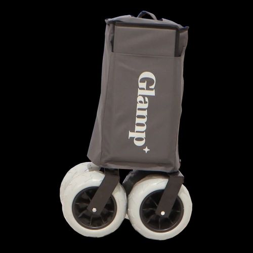 עגלת קמפינג מתקפלת עם גלגלי בלון מבית GLAMP – אפור