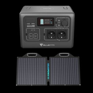 תחנת כוח BLUETTI EB55 + פאנל סולארי 100W