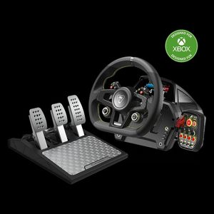 סט הגה ודוושות VelocityOne™ Race – תואם Xbox ו־PC – מבית Turtle Beach
