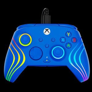 בקר חוטי לגיימינג Turtle Beach Afterglow Wave תאורת RGB – תואם Xbox ו‑PC כחול
