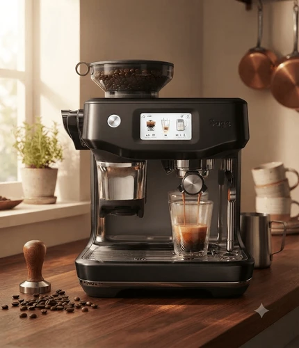 מכונת אספרסו דיגיטלית Sage Barista Touch Impress עם מיצוי קר – נירוסטה מושחרת | SES882BST