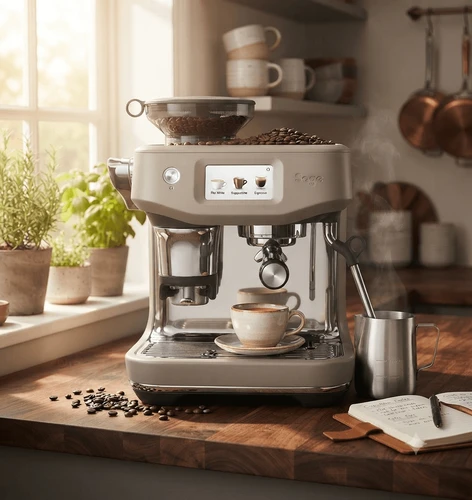 מכונת אספרסו דיגיטלית Sage Barista Touch Impress עם מיצוי קר – גוון שקד | SES882ALM