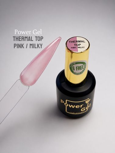לק ג׳ל 15 מ״ל Power Gel פאוור ג׳ל THRMAL TOP PUNK/MILKY  