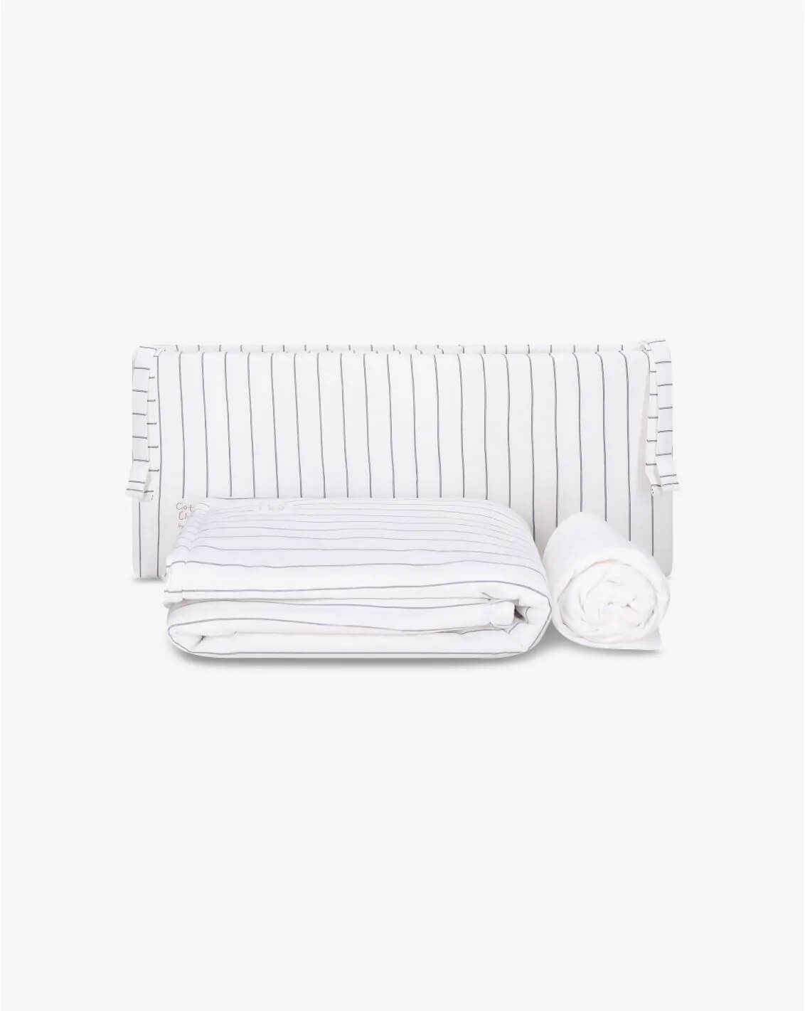סט מצעים למיטת תינוק Cotton Cloud שחור לבן Minene